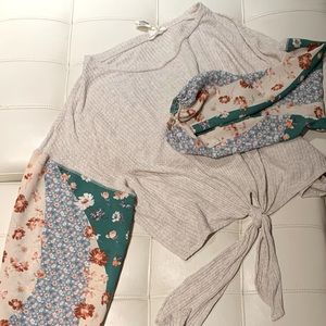 Blu Pepper long sleeve top, size medium